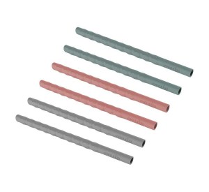 Everyday baby silikonske slamke, 6 komada,crvena zelena harmony siva